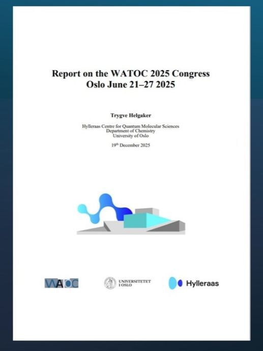 Front page of the report with the name of the report and date of the conference.
